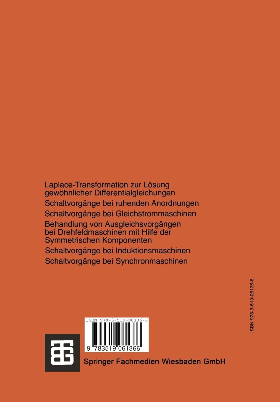 Rückseitencover Ausgleichsvorgänge bei elektrischen Antrieben