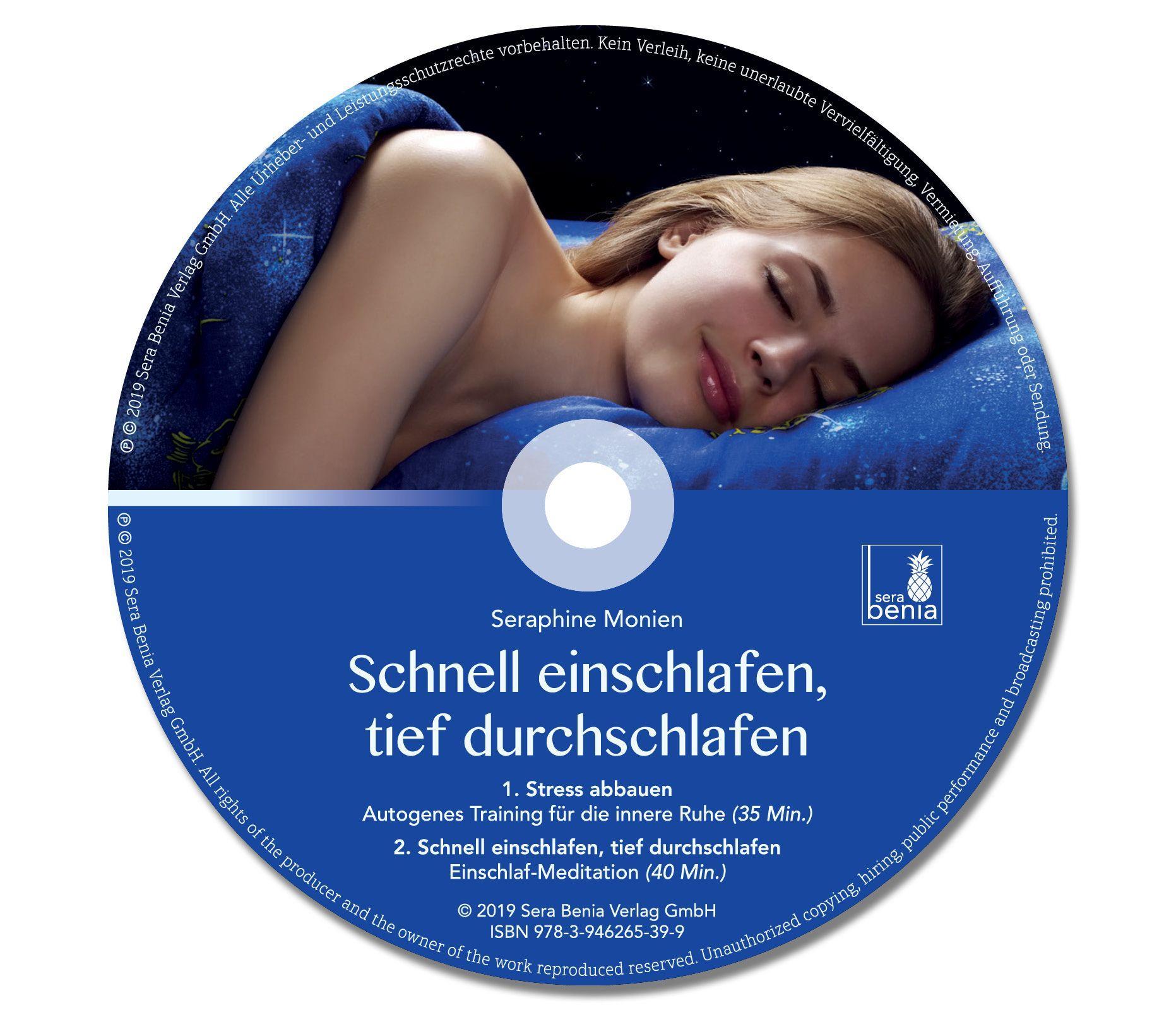 Beispielinhalt (Bild) Schnell einschlafen, tief durchschlafen - Einschlafmeditation CD {inkl. Autogenes Training zum Stress Abbauen}