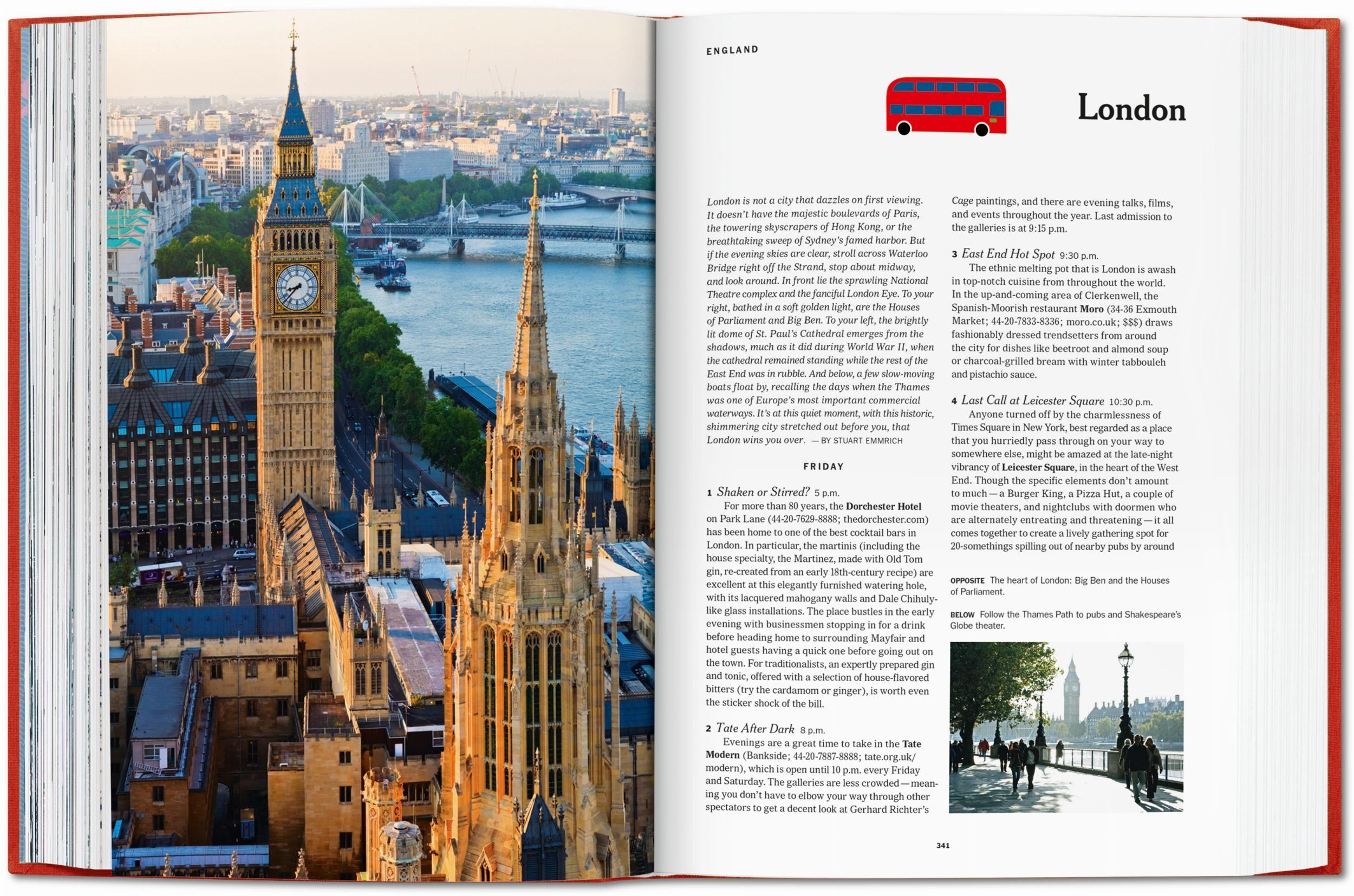 Beispielinhalt (Bild) The New York Times 36 Hours. World. 150 Städte von Abu Dhabi bis Zürich