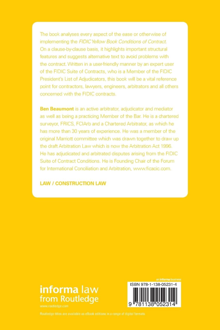 Rückseitencover FIDIC Yellow Book