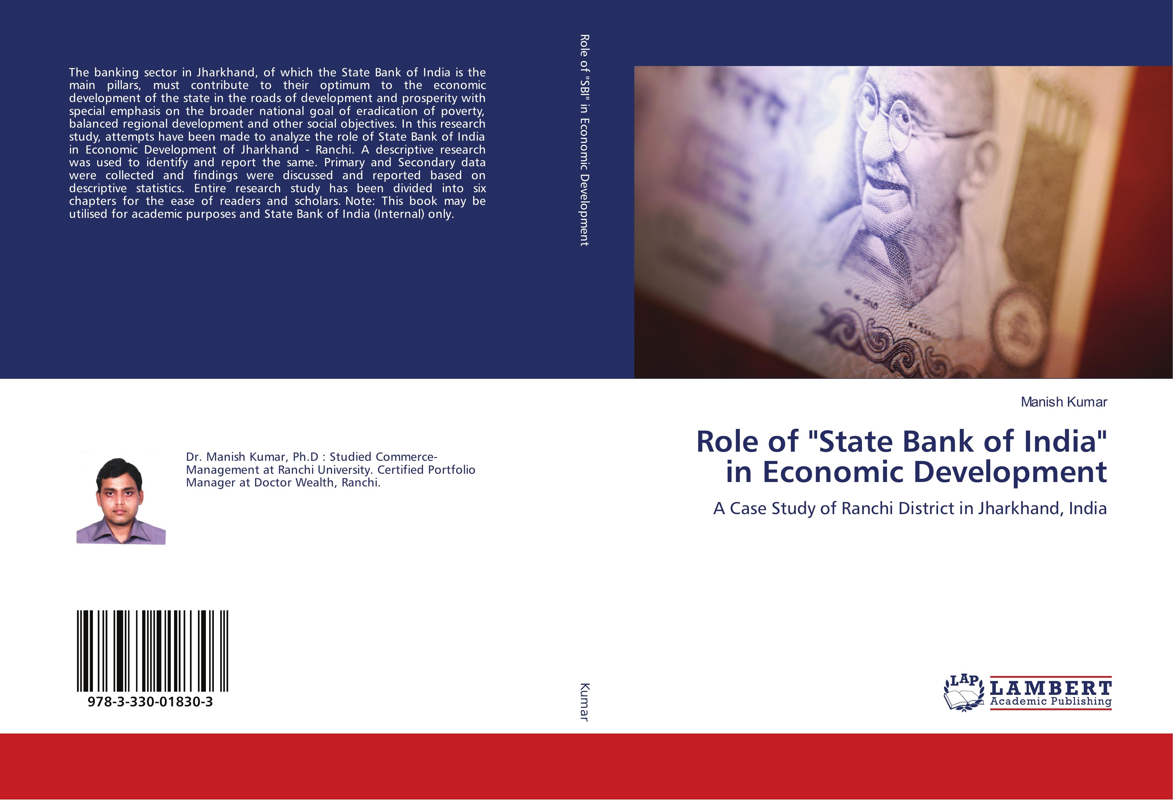 Vorderes Coverbild Role of "State Bank of India" in Economic Development
