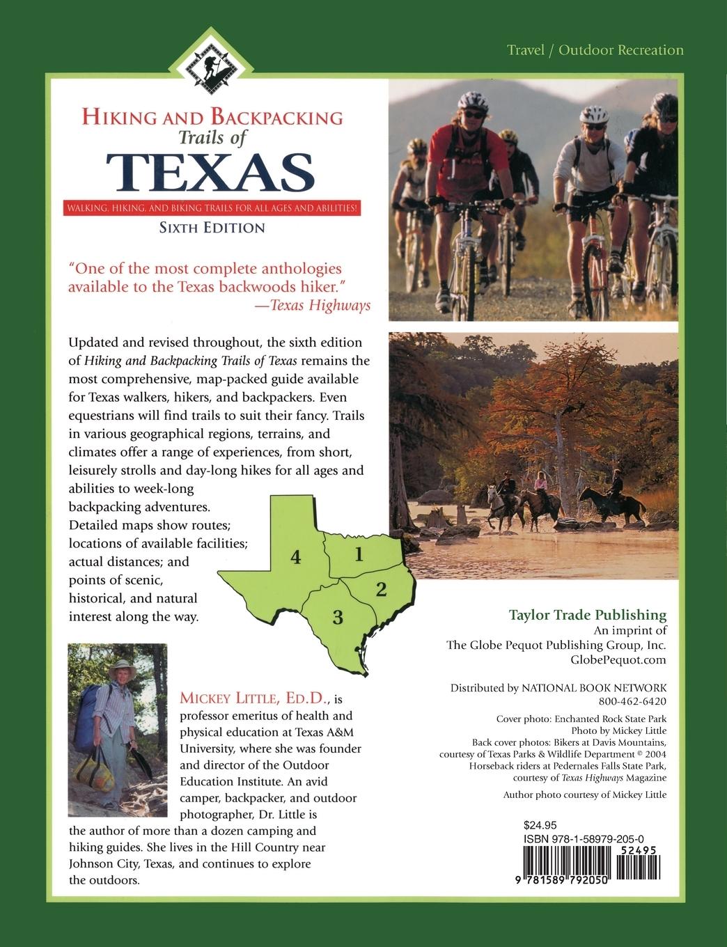 Rückseitencover Hiking and Backpacking Trails of Texas