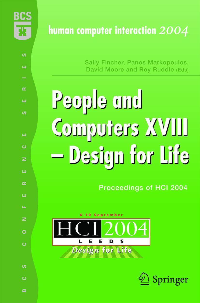 Vorderes Coverbild People and Computers XVIII - Design for Life