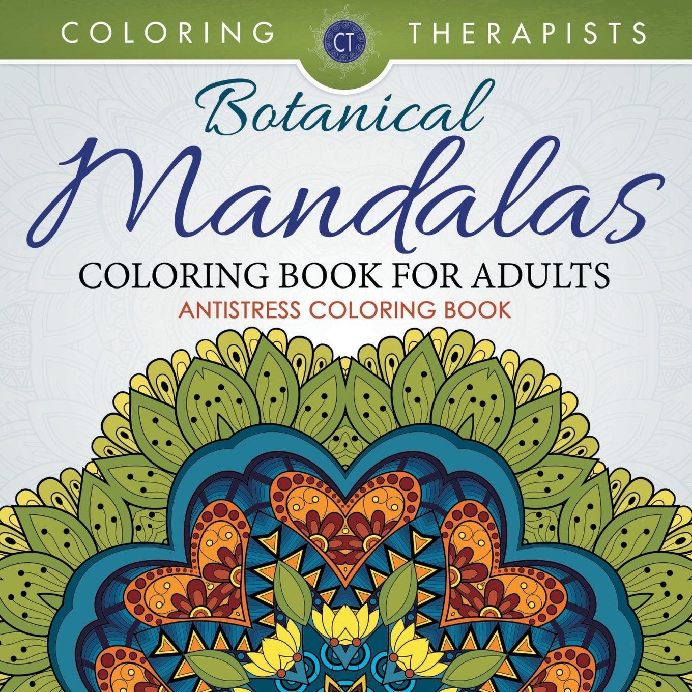 Vorderes Coverbild Botanical Mandalas Coloring Book For Adults - Antistress Coloring Book