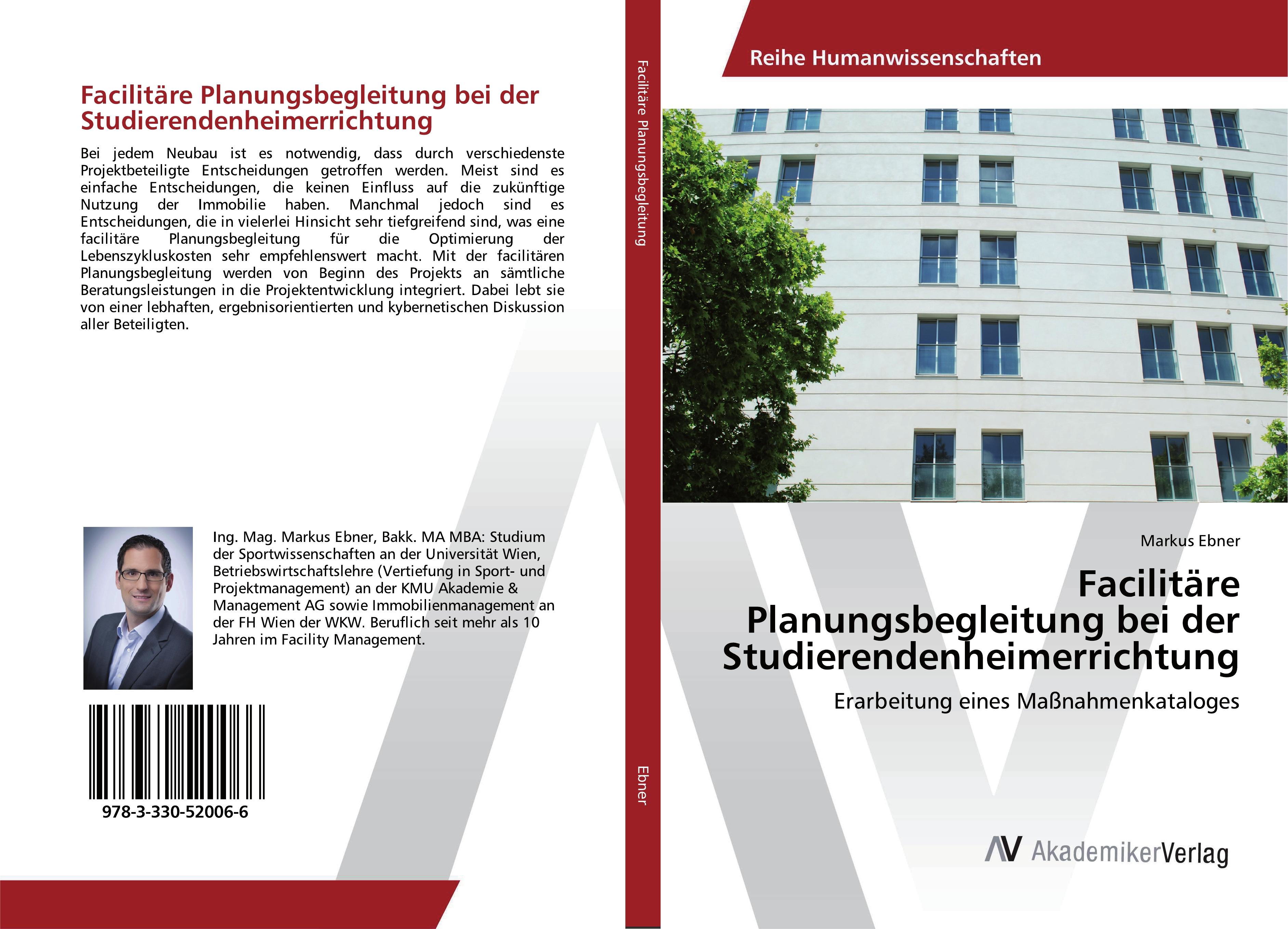 Vorderes Coverbild Facilitäre Planungsbegleitung bei der Studierendenheimerrichtung