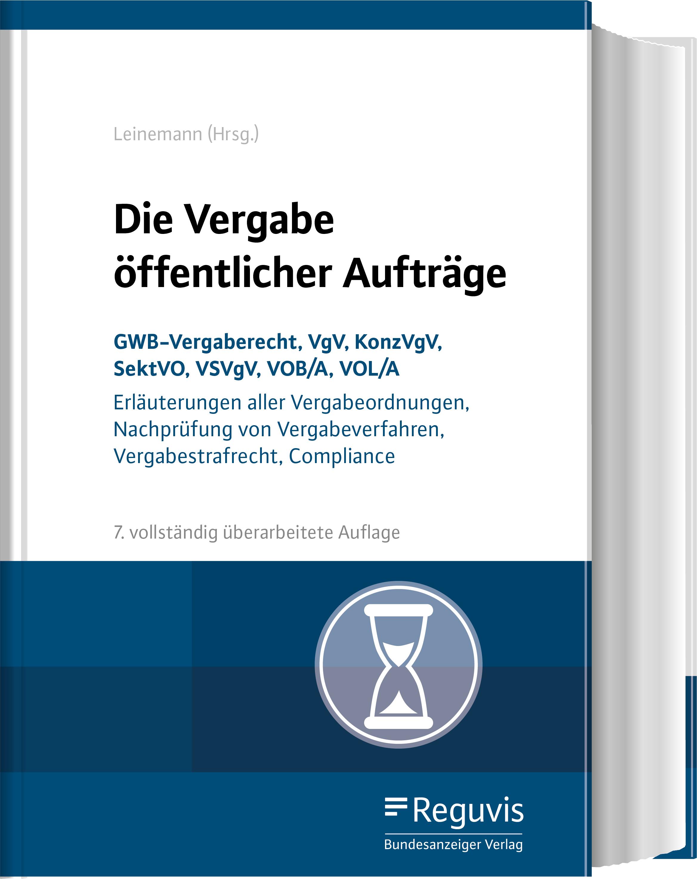 Vorderes Coverbild Die Vergabe öffentlicher Aufträge