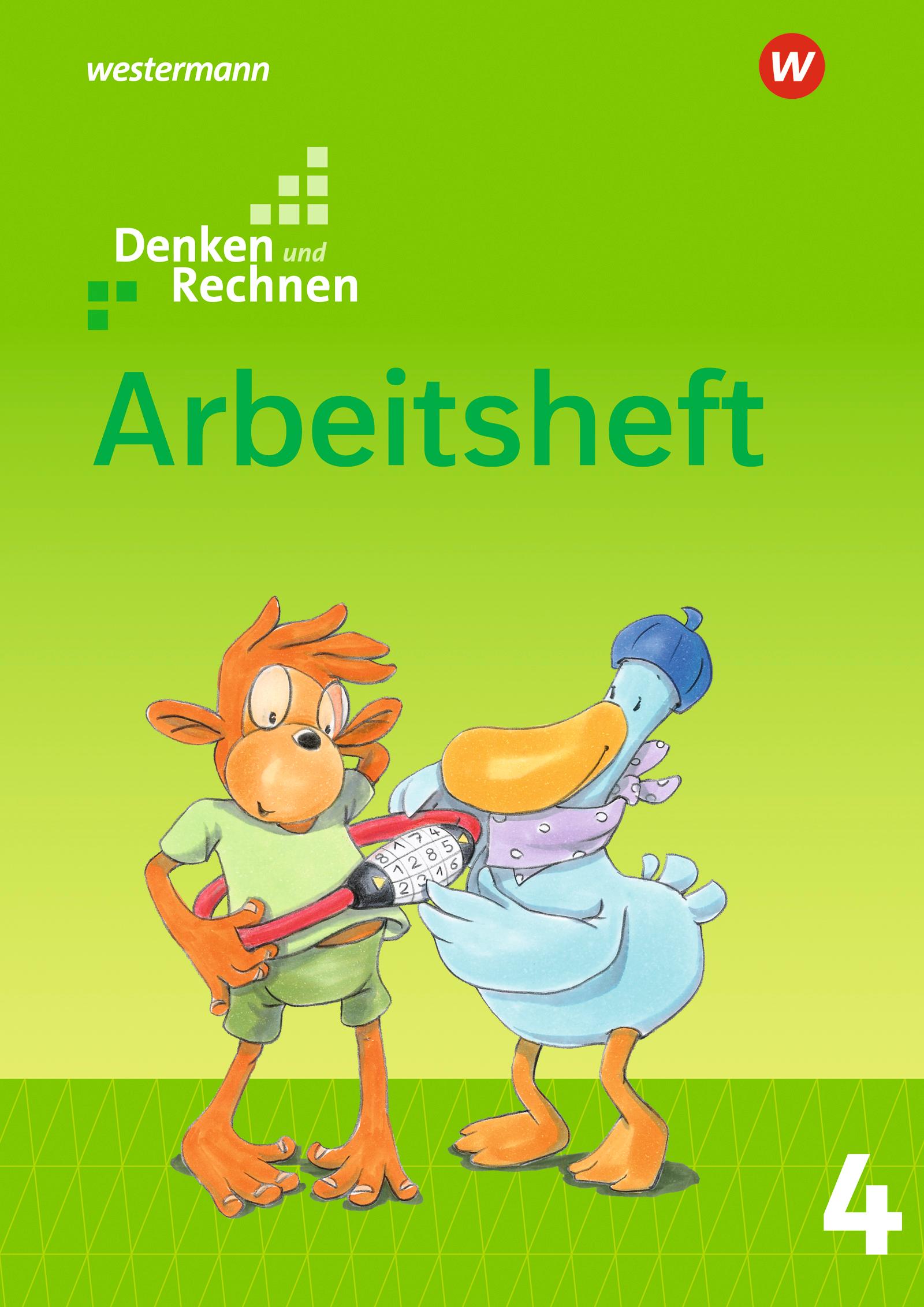 Vorderes Coverbild Denken und Rechnen 4. Arbeitsheft. Grundschulen in den östlichen Bundesländern