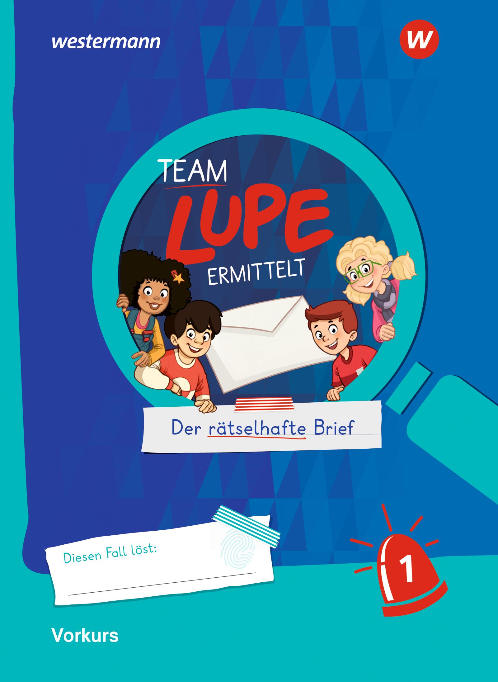 Vorderes Coverbild TEAM LUPE ERMITTELT - Übungshefte. Vorkurs