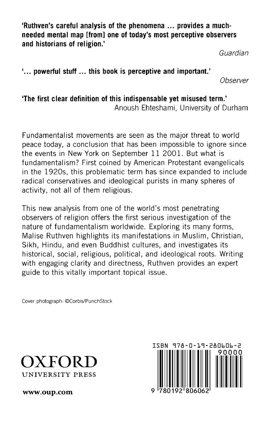 Rückseitencover Fundamentalism