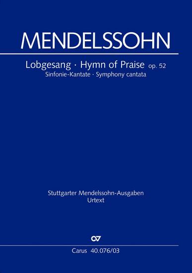 Vorderes Coverbild Lobgesang (Klavierauszug)