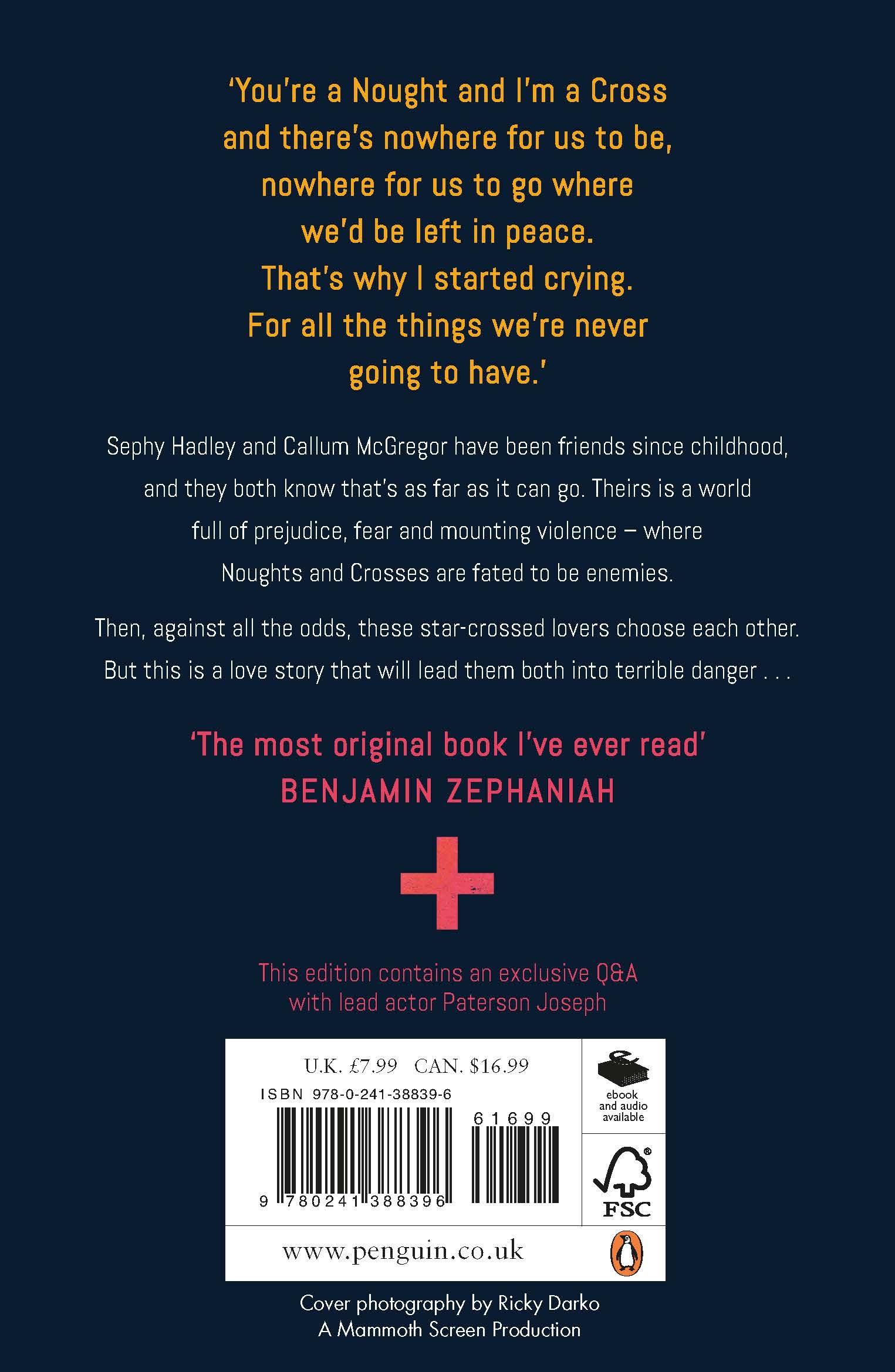 Rückseitencover Noughts & Crosses. TV Tie-In