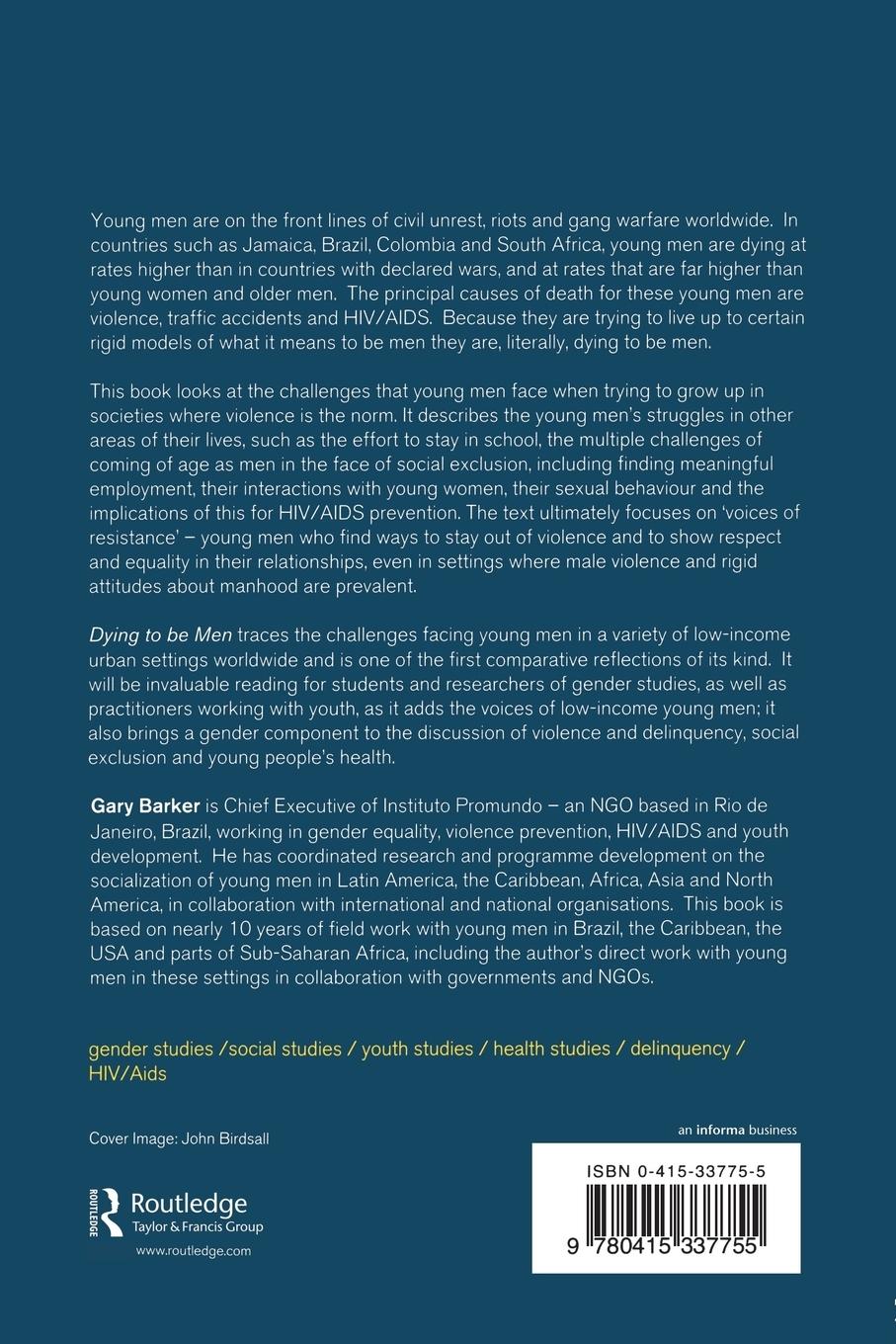 Rückseitencover Dying to be Men