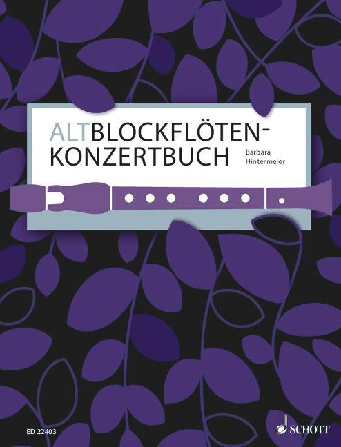 Vorderes Coverbild Altblockflöten-Konzertbuch