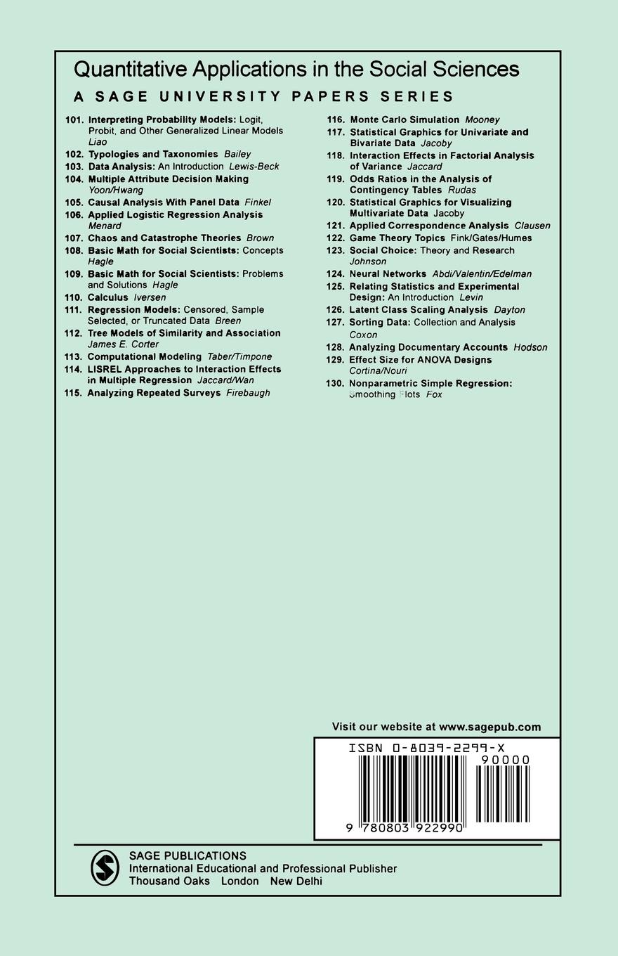 Rückseitencover Using Published Data
