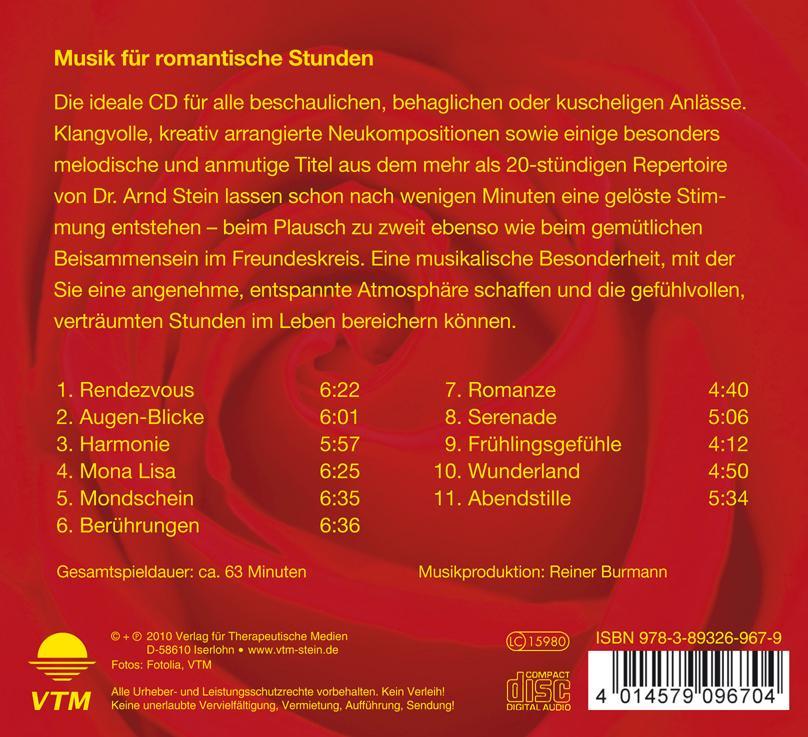 Rückseitencover Musik für romantische Stunden
