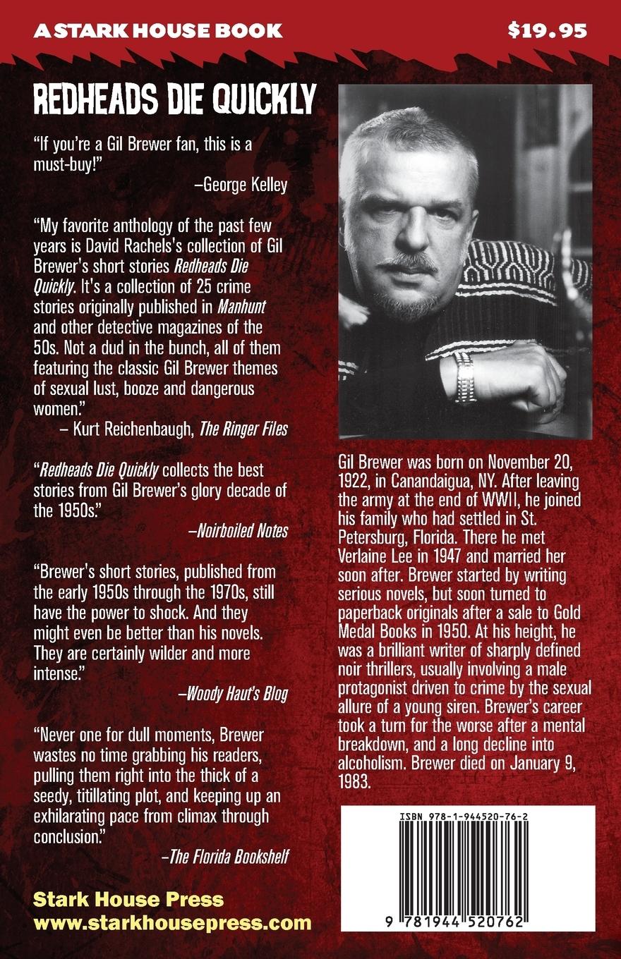 Rückseitencover Redheads Die Quickly and Other Stories