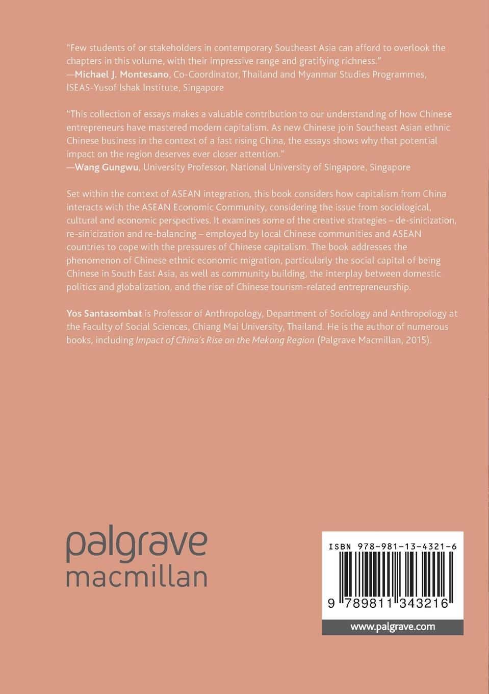 Rückseitencover The Sociology of Chinese Capitalism in Southeast Asia