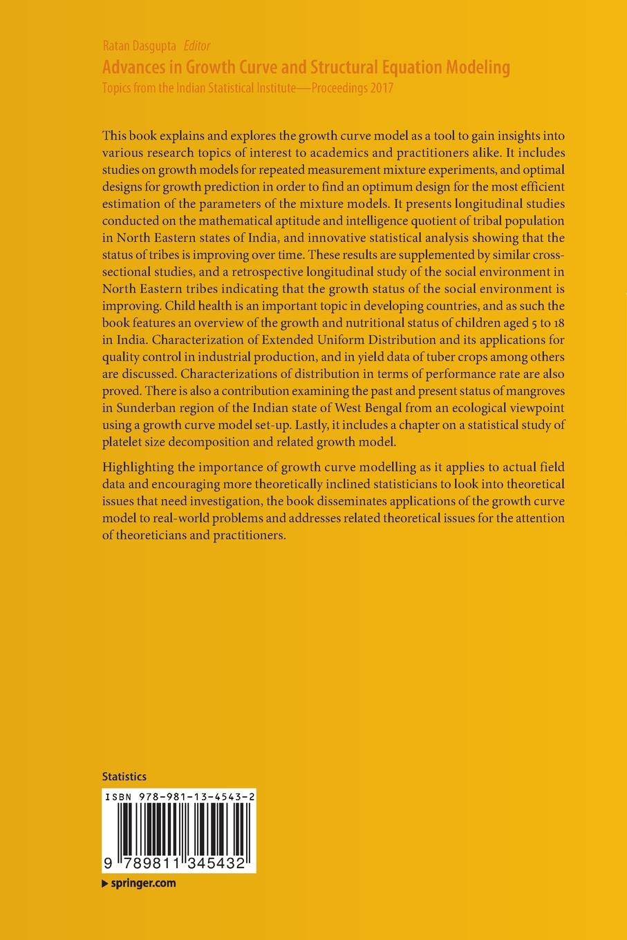Rückseitencover Advances in Growth Curve and Structural Equation Modeling