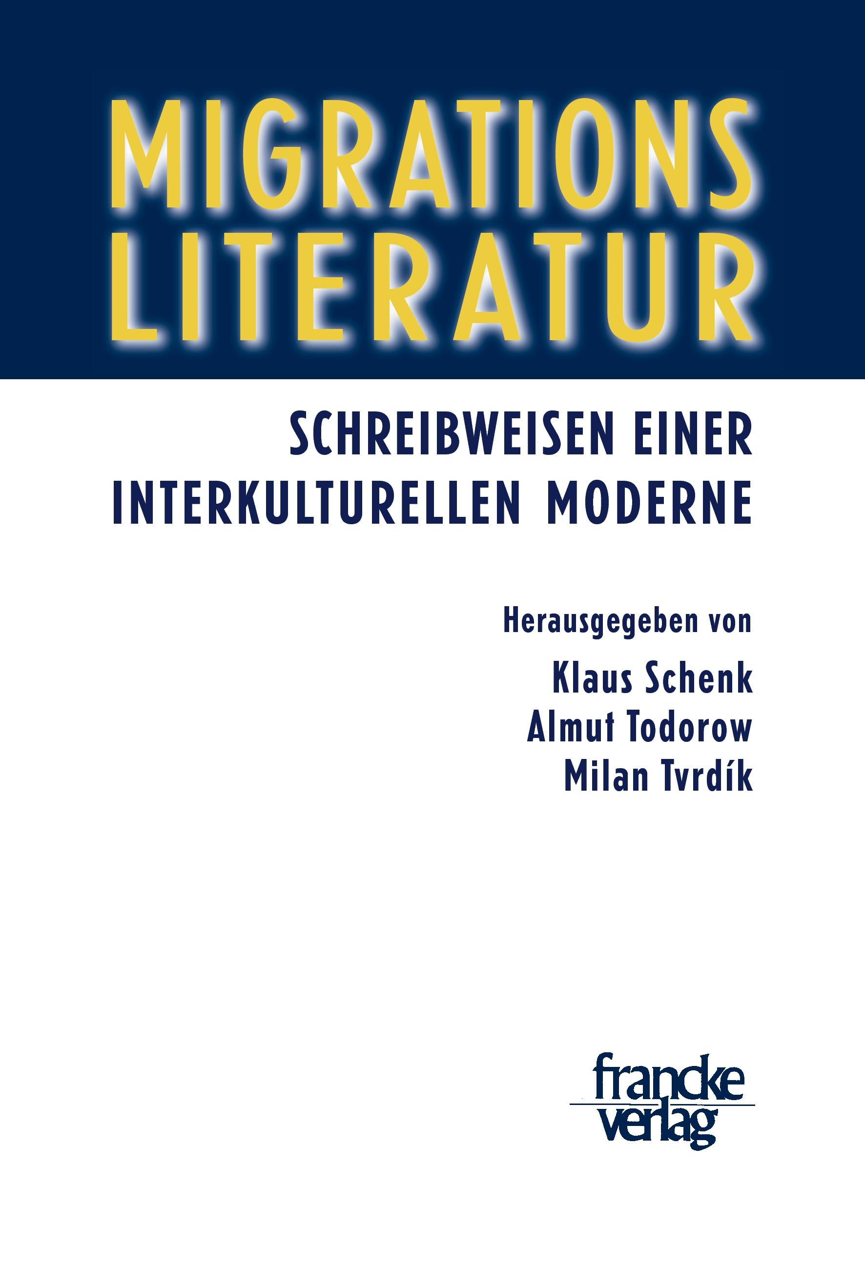 Vorderes Coverbild Migrationsliteratur