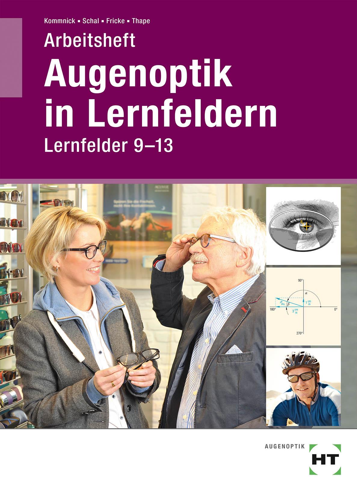 Vorderes Coverbild Arbeitsheft Augenoptik in Lernfeldern