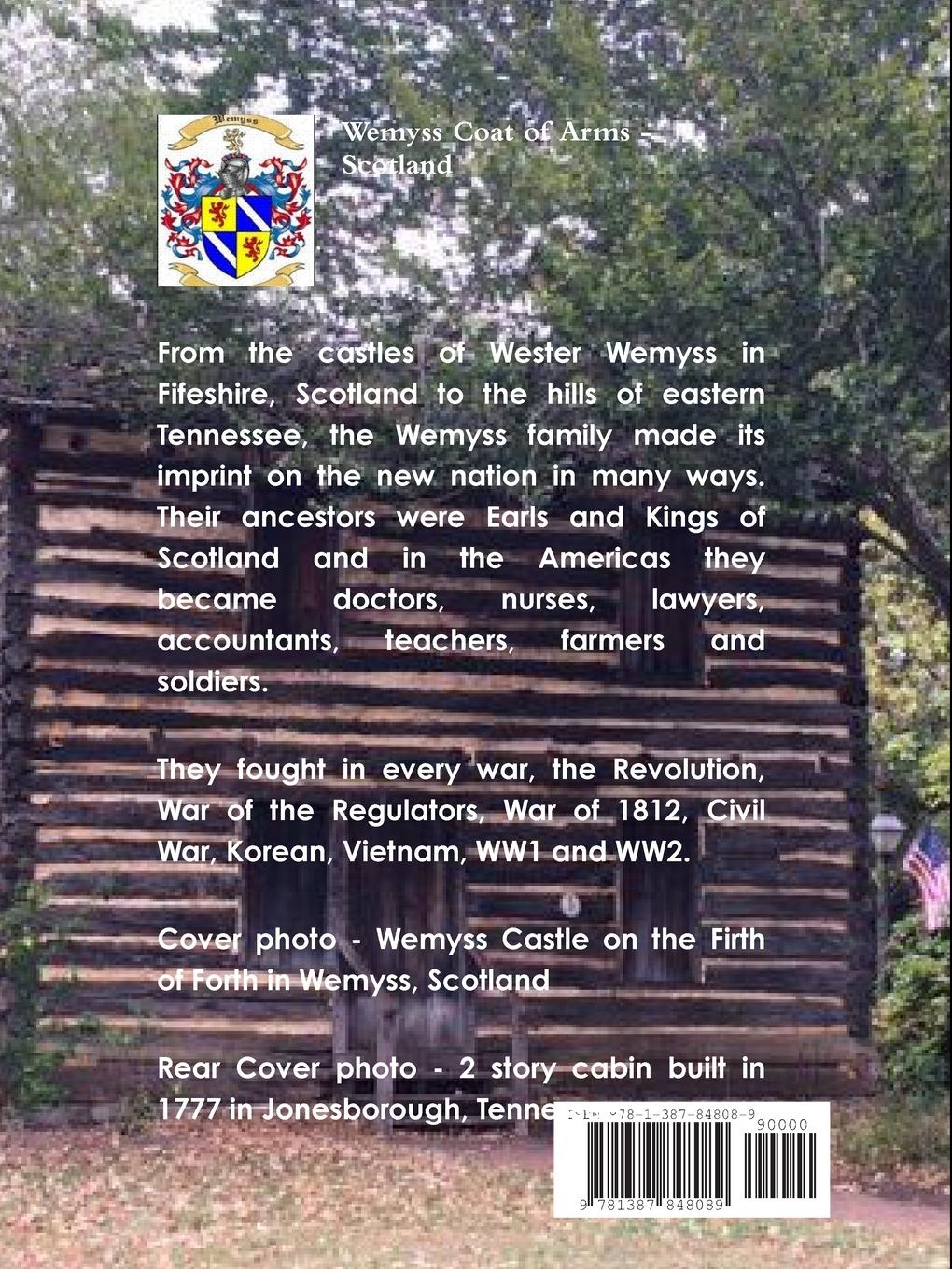 Rückseitencover Descendants of George Wright Weems and Nancy Carter
