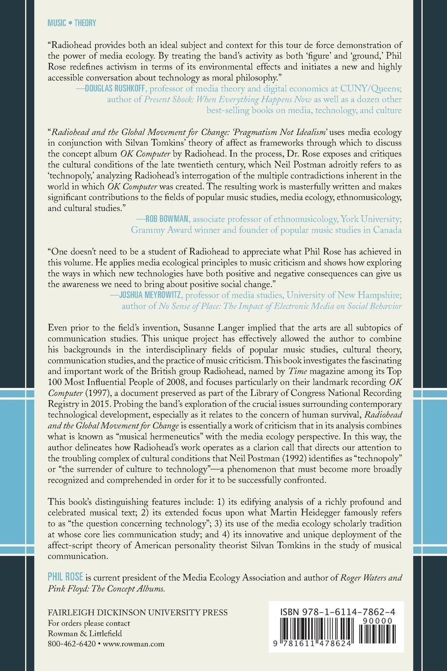 Rückseitencover Radiohead and the Global Movement for Change