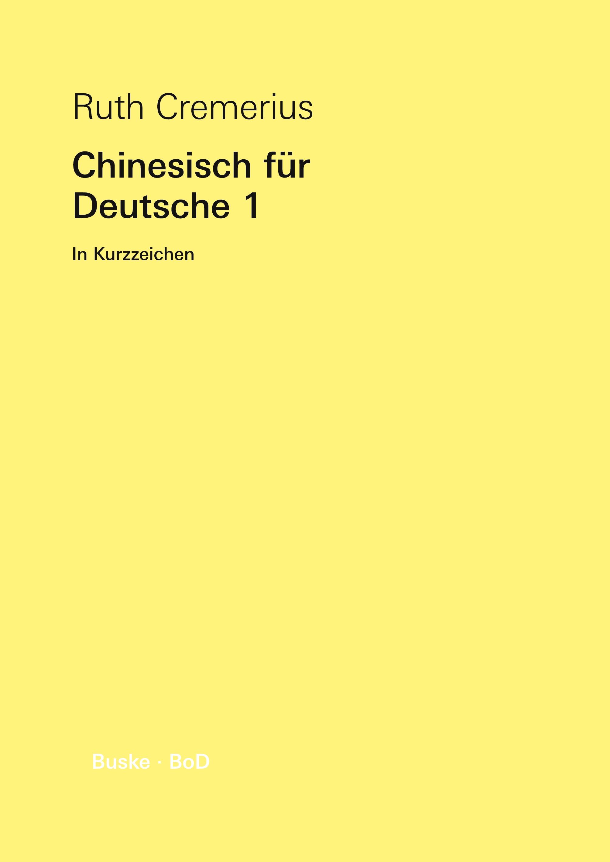 Vorderes Coverbild Chinesisch für Deutsche 1