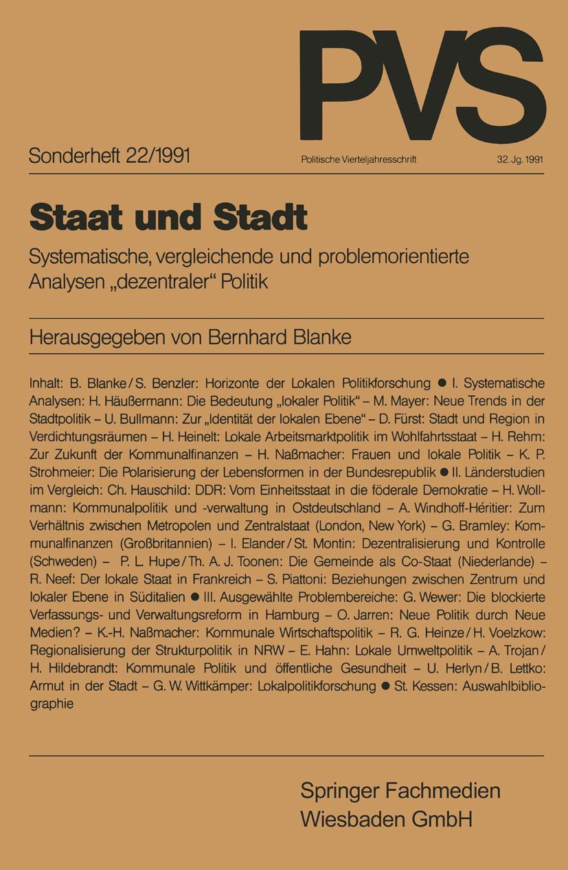 Vorderes Coverbild Staat und Stadt