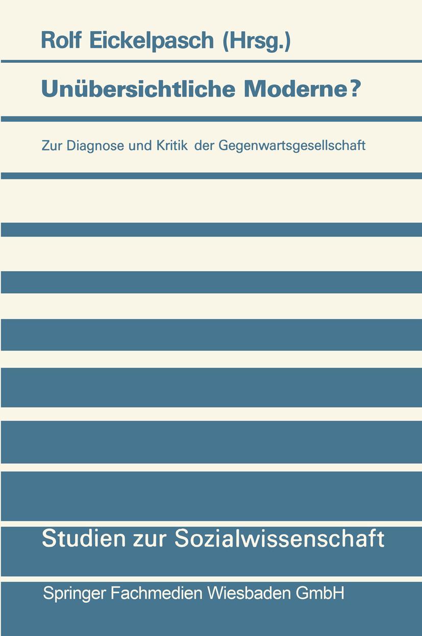 Vorderes Coverbild Unübersichtliche Moderne?