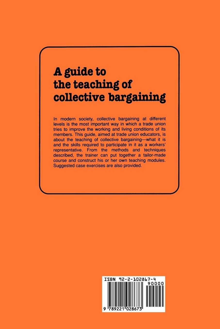 Rückseitencover A guide to the teaching of collective bargaining