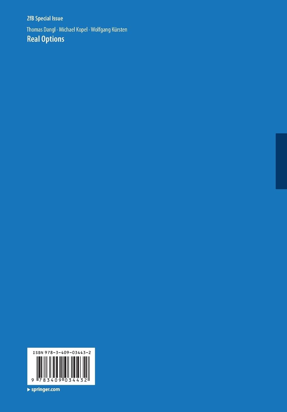 Rückseitencover Real Options