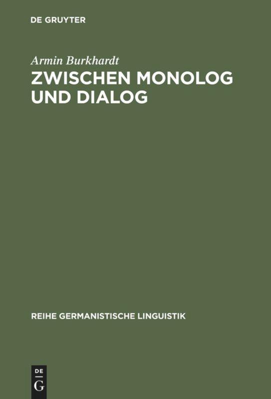 Vorderes Coverbild Zwischen Monolog und Dialog