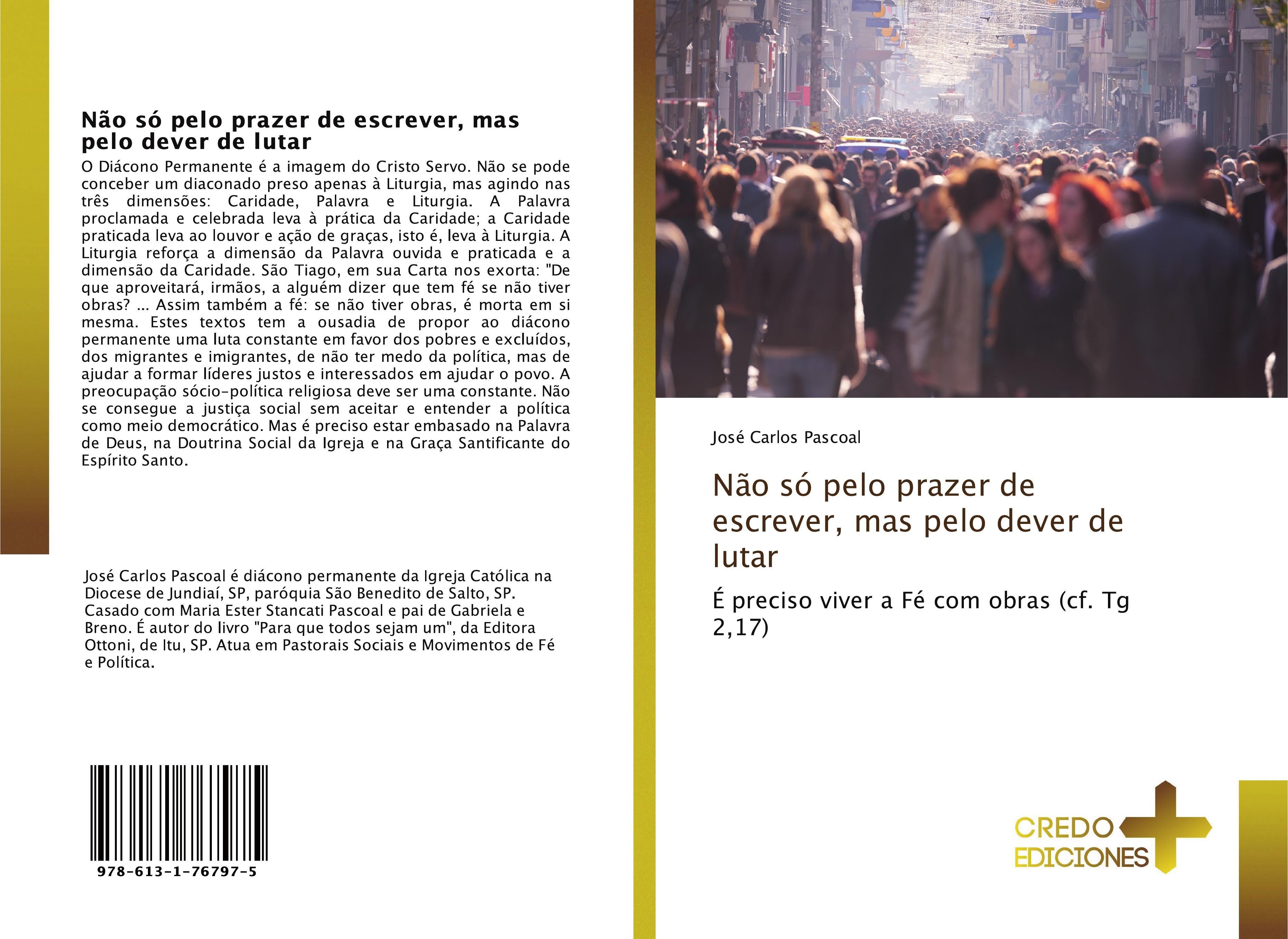 Vorderes Coverbild Não só pelo prazer de escrever, mas pelo dever de lutar