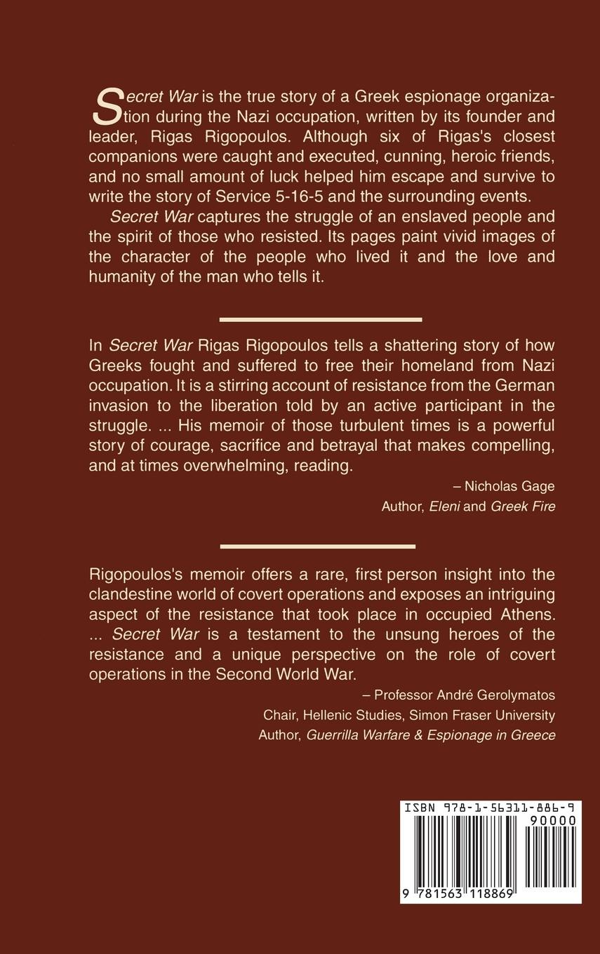 Rückseitencover Secret War