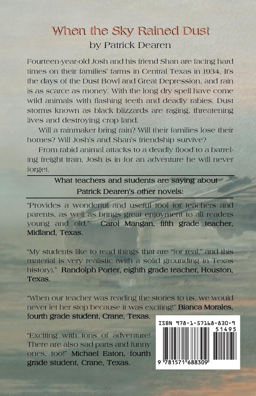 Rückseitencover When the Sky Rained Dust