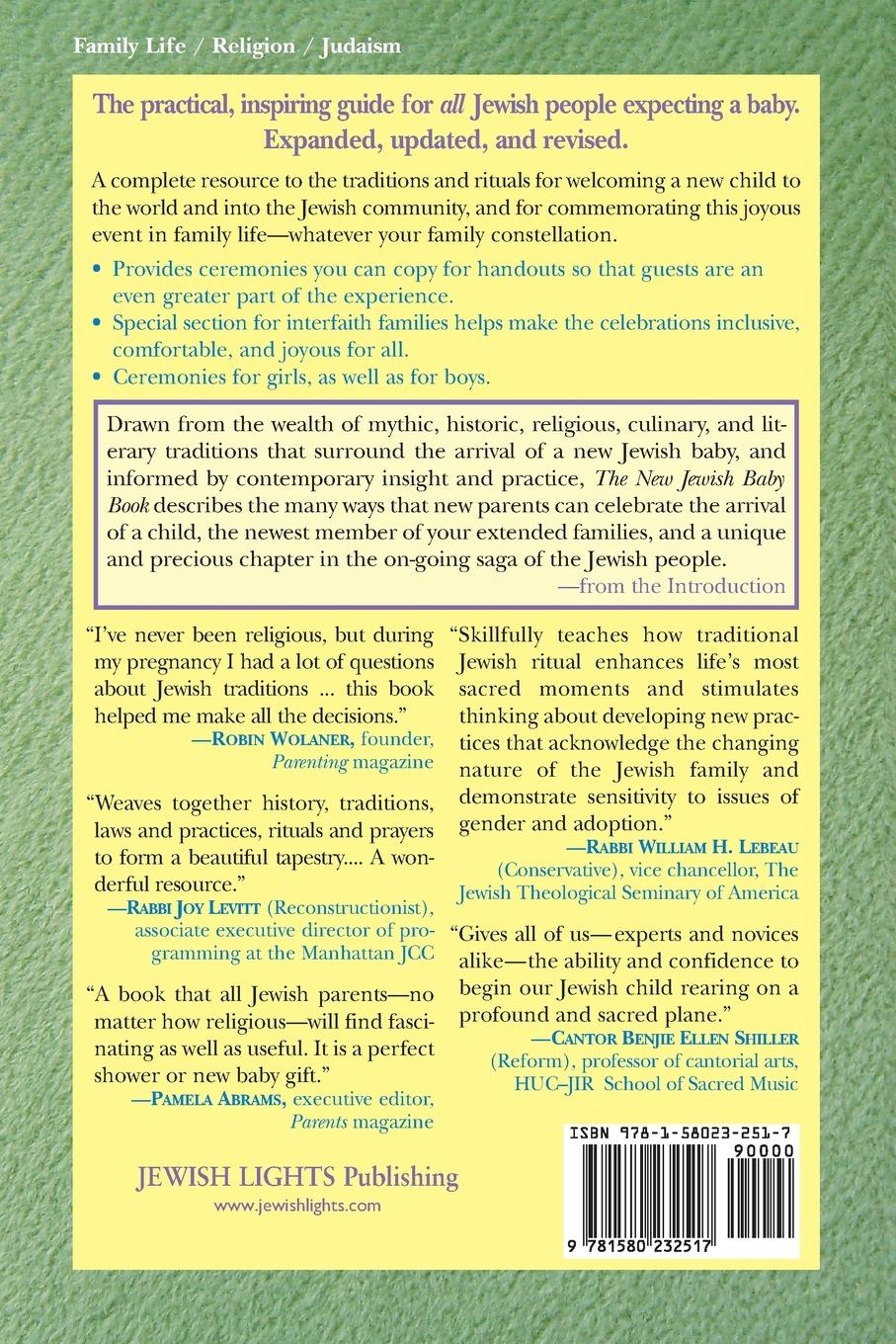 Rückseitencover New Jewish Baby Book (2nd Edition)