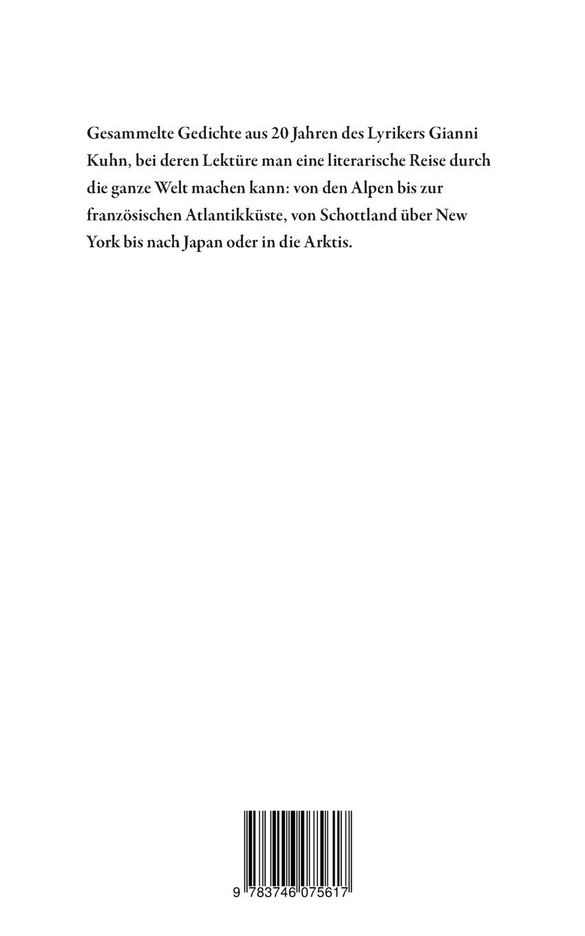 Rückseitencover Gesammelte Gedichte 1999-2019