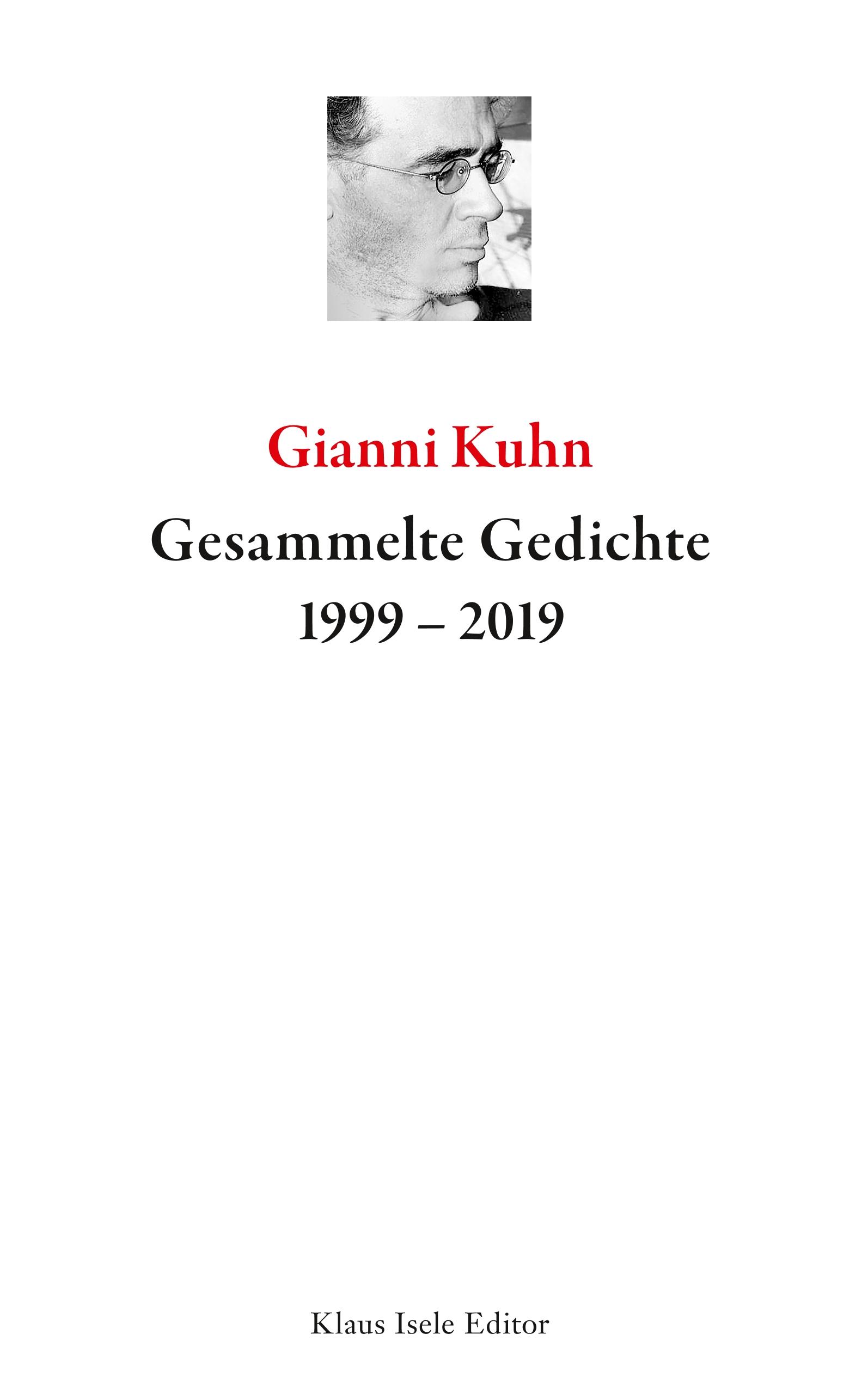 Vorderes Coverbild Gesammelte Gedichte 1999-2019