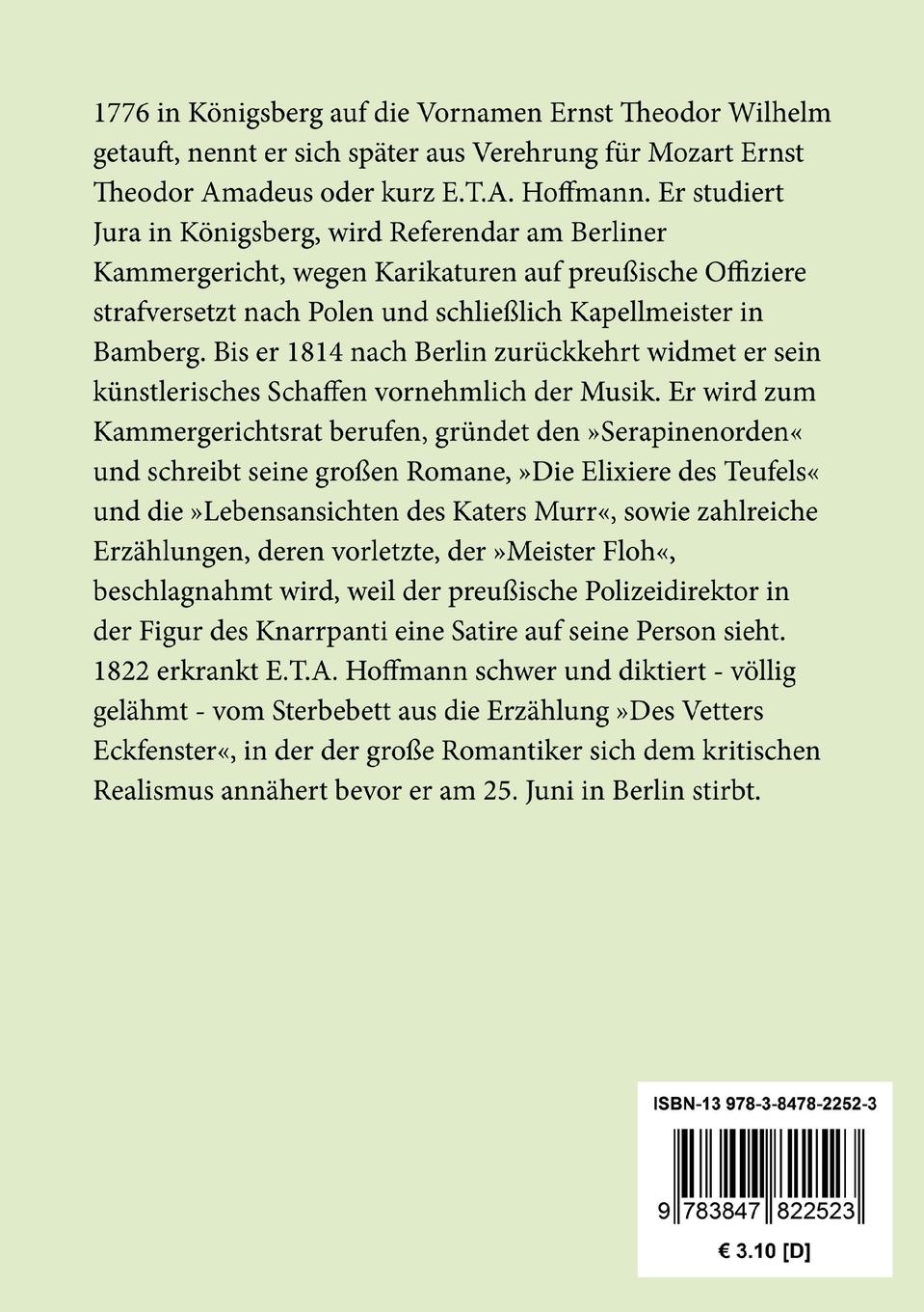 Rückseitencover Der Sandmann