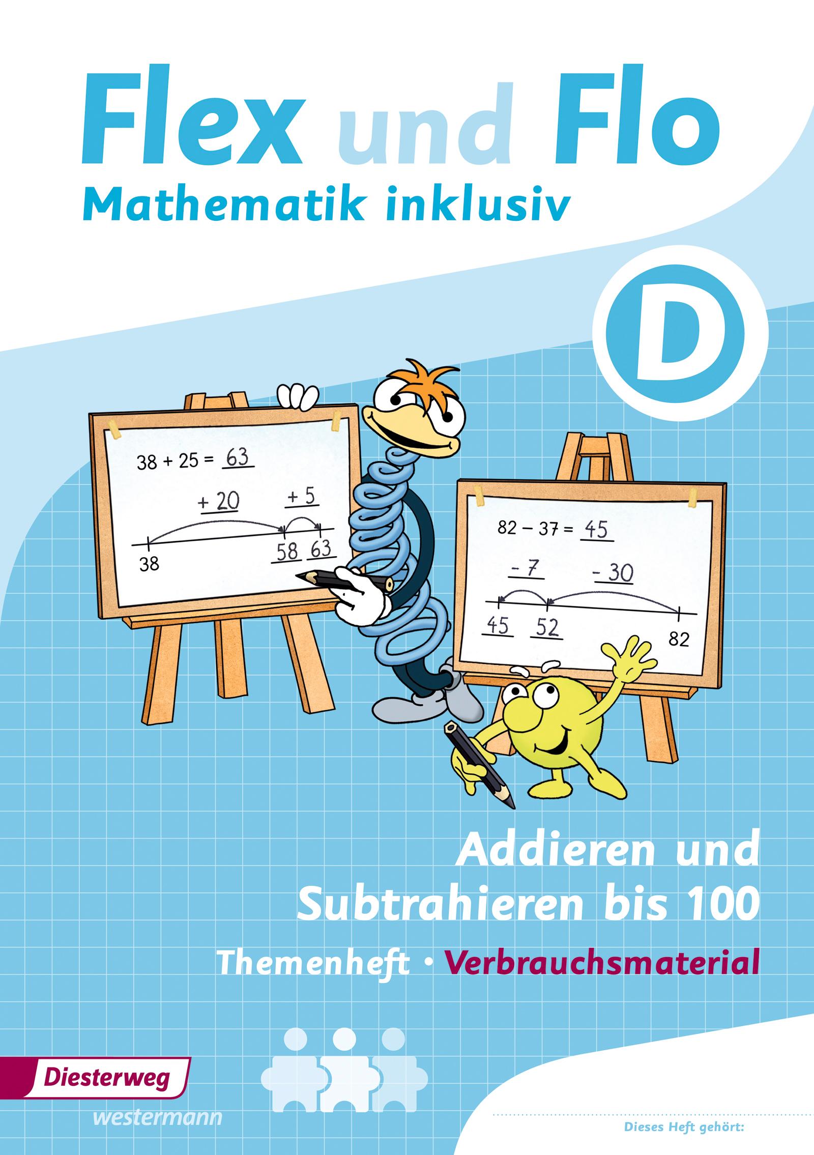 Vorderes Coverbild Flex und Flo - Mathematik inklusiv. Addieren und Subtrahieren inklusiv D