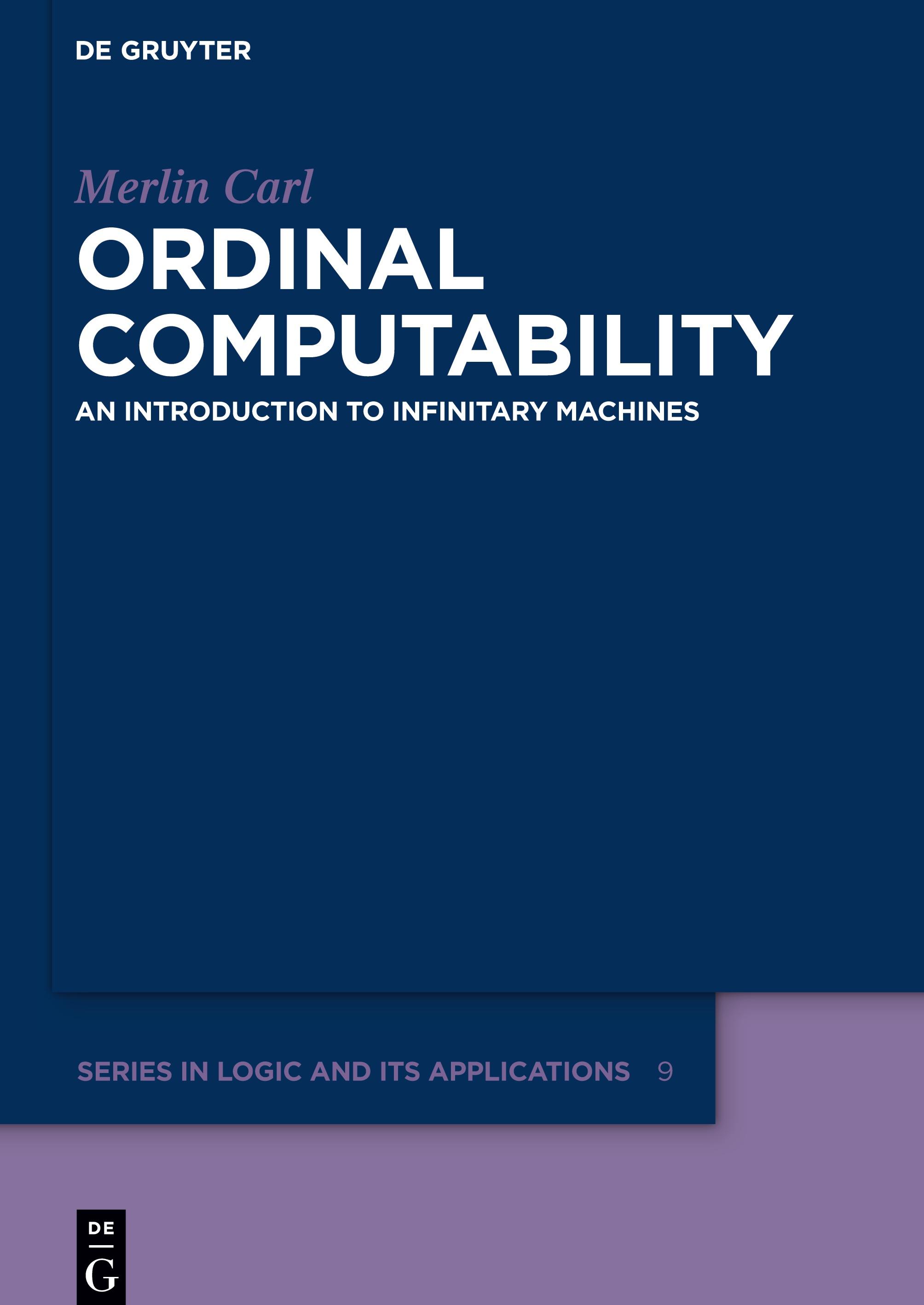 Vorderes Coverbild Ordinal Computability