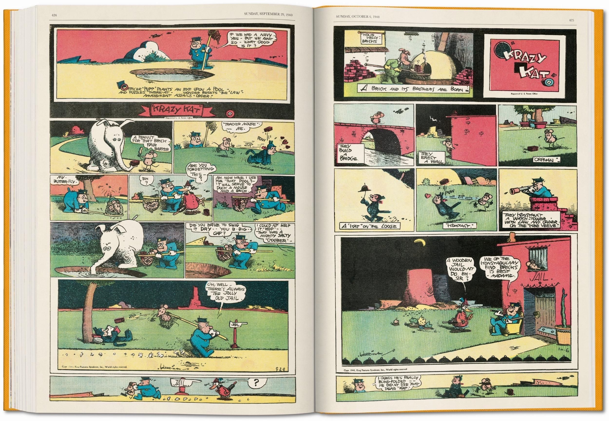 Beispielinhalt (Bild) George Herrimans "Krazy Kat". Die kompletten Sonntagsseiten in Farbe 1935-1944