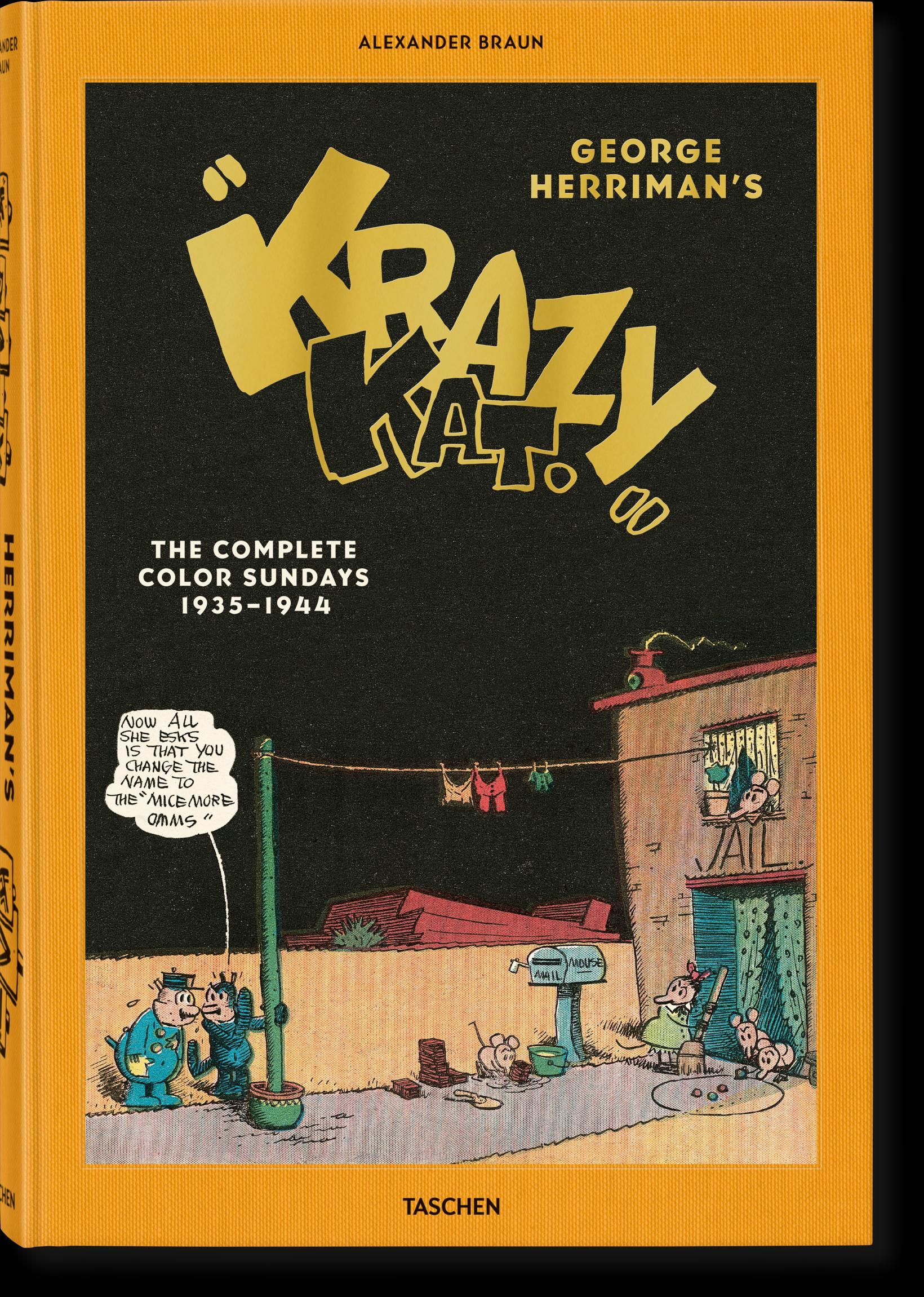 Vorderes Coverbild George Herrimans "Krazy Kat". Die kompletten Sonntagsseiten in Farbe 1935-1944