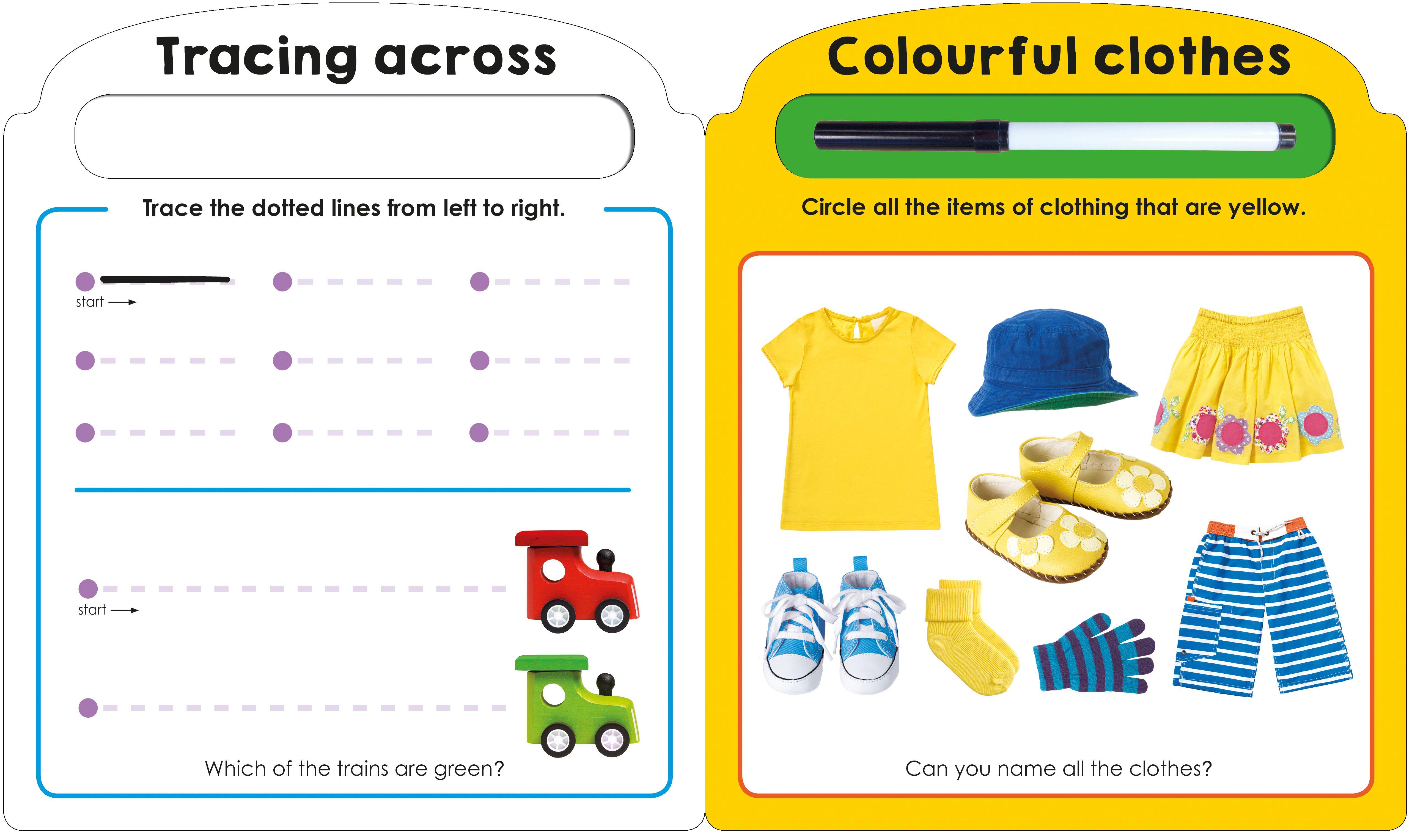 Beispielinhalt (Bild) My First Wipe Clean: Pen Control