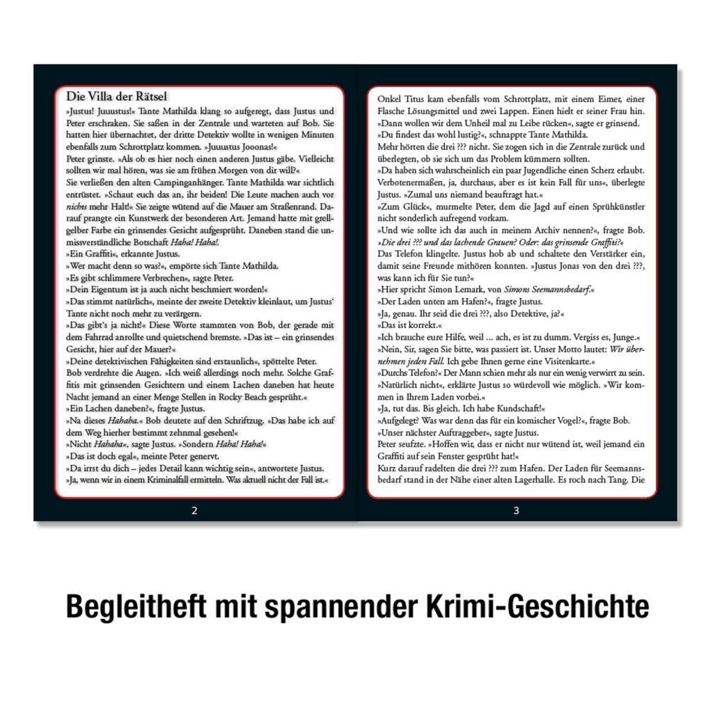 Beispielinhalt (Bild) Krimipuzzle ??? 300 Teile / Die Villa der Rätsel (drei Fragezeichen)
