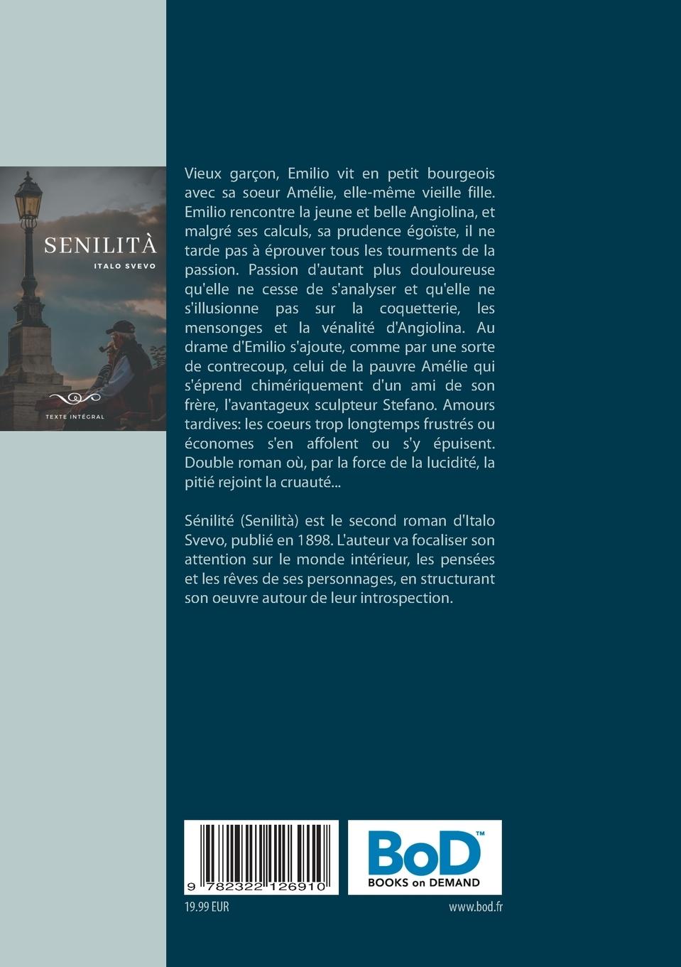 Rückseitencover Senilità