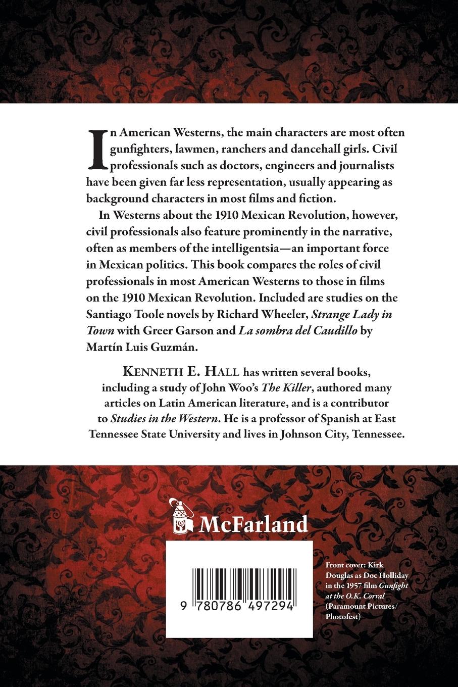 Rückseitencover Professionals in Western Film and Fiction