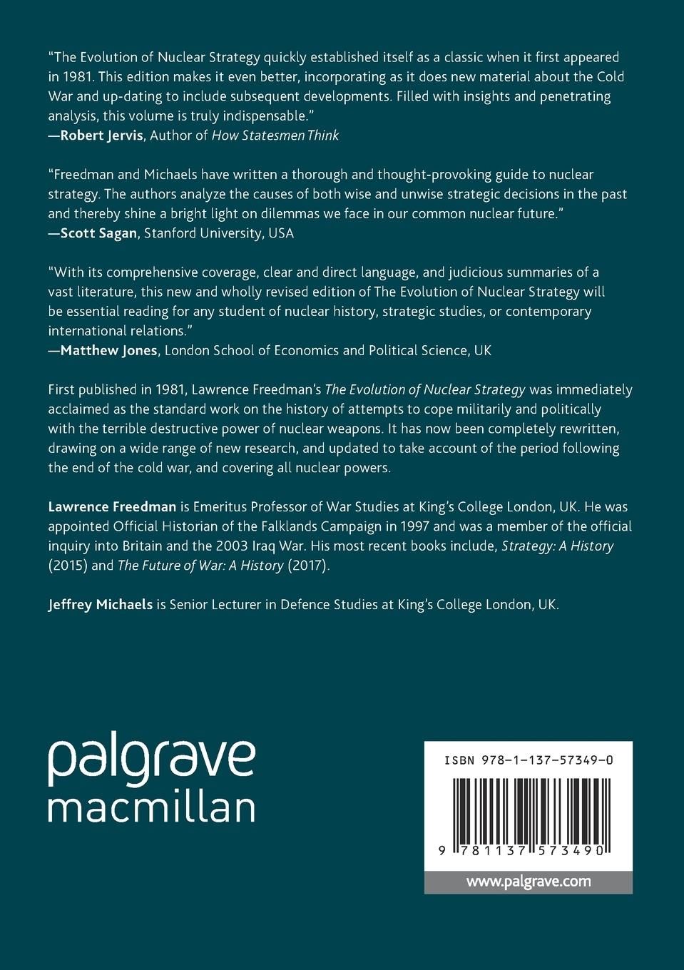 Rückseitencover The Evolution of Nuclear Strategy
