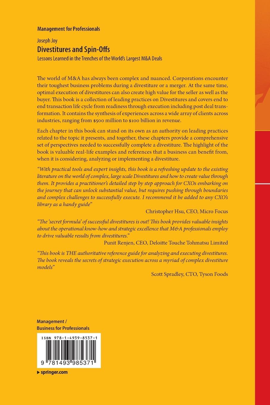 Rückseitencover Divestitures and Spin-Offs