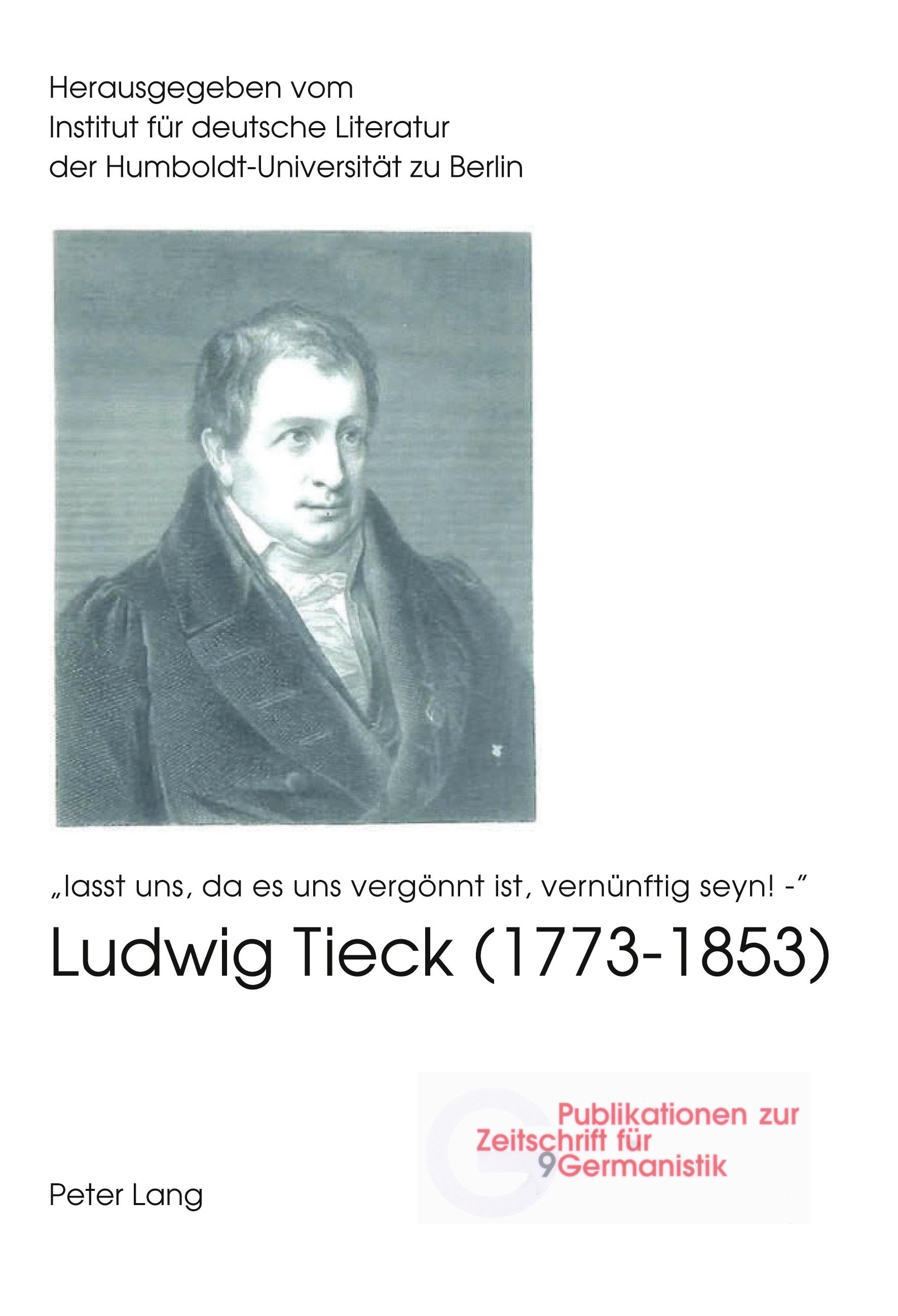 Vorderes Coverbild Ludwig Tieck (1773-1853)